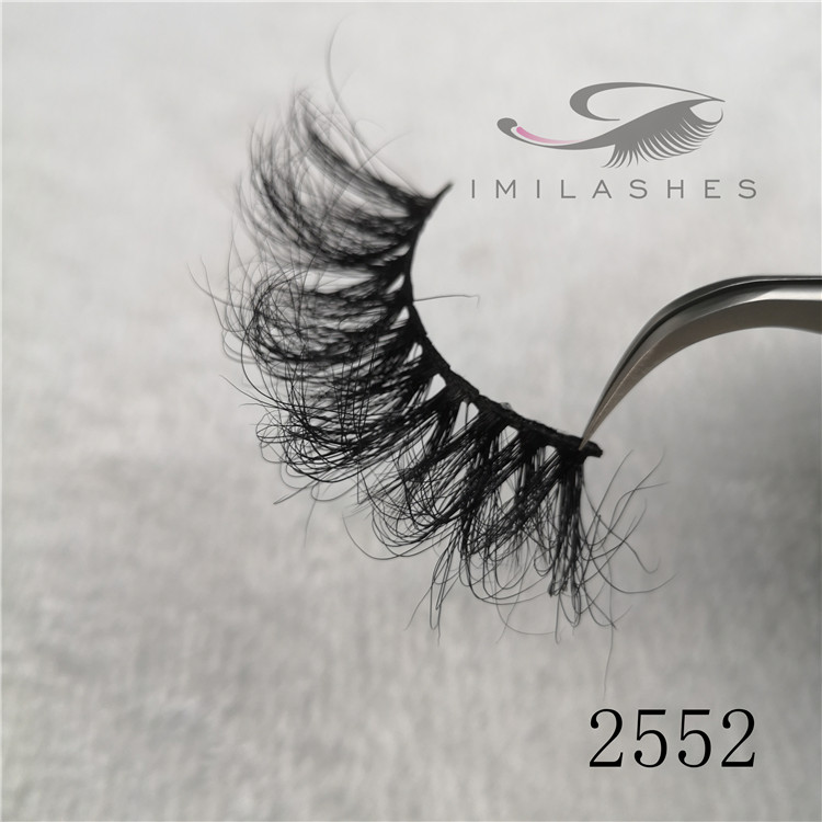 25mm feather 5D mink eyelashes wholesale 25mm feather lashes manufacturers A-52